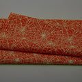 Black & Boo Favorites - Glow in the Dark Webby Orange 2 Yard Cut