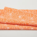 Black & Boo Favorites - Glow in the Dark Webby Orange 2 Yard Cut