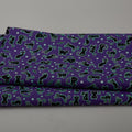 Black & Boo Favorites - Glow in the Dark Scaredy Cats Purple 2 Yard Cut