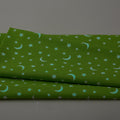 Black & Boo Favorites - Glow in the Dark Little Stars & Moons Green 2 Yard Cut