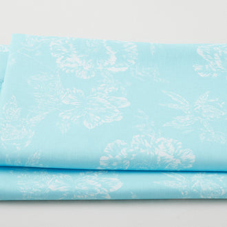 Shadow Flower 108" - Sky Blue 3 Yard Cut