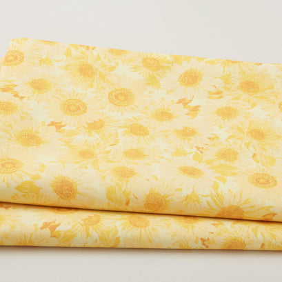 Sunflower Whispers 108" - Yellow 3 Yard Cut