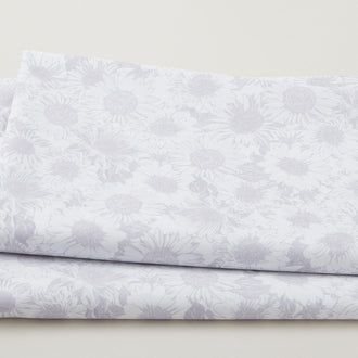 Sunflower Whispers 108" - White 3 Yard Cut