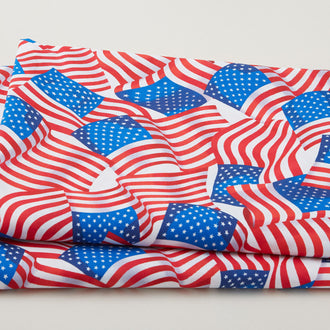 Patriotic 108" - Flag Celebration White 3 Yard Cut