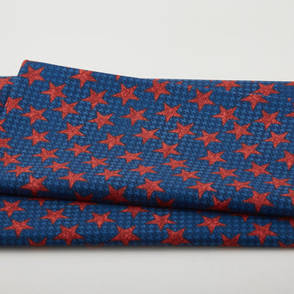 American Spirit - Houndstooth Stars Blue 2 Yard Cut
