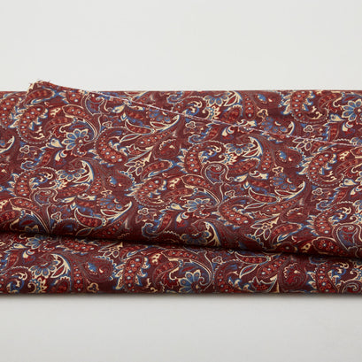 American Spirit - Winter Paisley Dark Red 2 Yard Cut