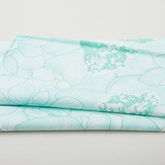 Begins with Mum - Poppies Mint 2 Yard Cut