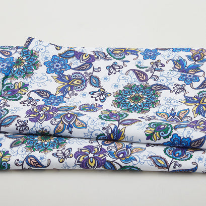 Gratitude and Grace - Good Friends Blue 2 Yard Cut