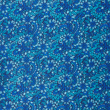 Gratitude and Grace - Peaceful Garden Blue 2 Yard Cut