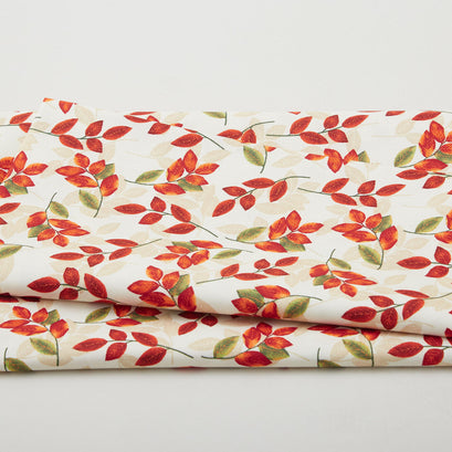 Harvest Gathering - Harvest Gathering Leaves Cream 2 Yard Cut