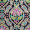Shangri-La - Shangri-La Metallic Black/Multi 2 Yard Cut