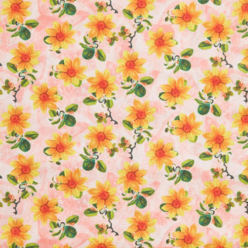 A Beautiful Life - Sunflower Beauty Peach 2 Yard Cut