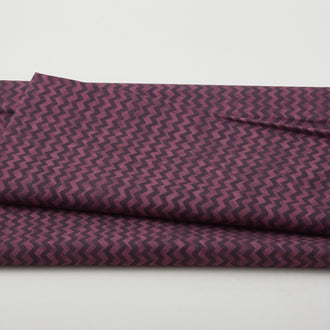 A Beautiful Life - Chevron Stripe Plum 2 Yard Cut