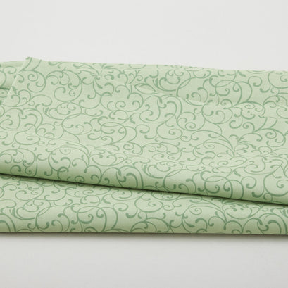 A Botanical Season - Seasonal Scroll Green 2 Yard Cut