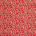 A Botanical Season - Golden Leaf Scroll Crimson 2 Yard Cut