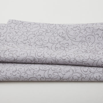 A Botanical Season - Seasonal Scroll Grey 2 Yard Cut
