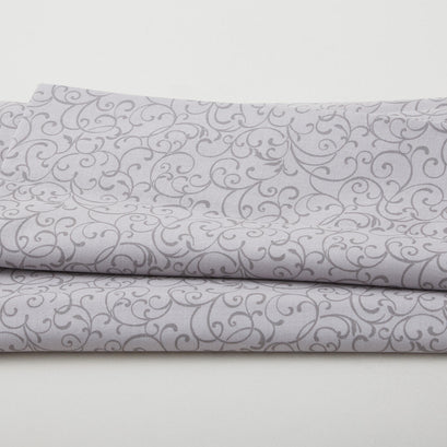 A Botanical Season - Seasonal Scroll Grey 2 Yard Cut