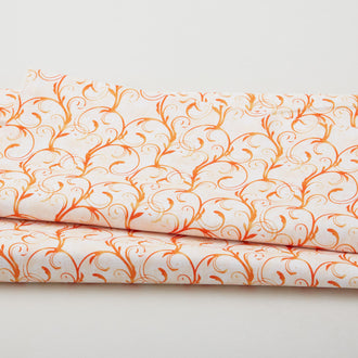 Atlantis (Mythical Mermaids) - Ocean Swirl Light Orange 2 Yard Cut