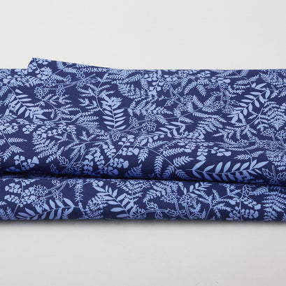 Blue Rhapsody - Fern Garden Navy/Blue 2 Yard Cut