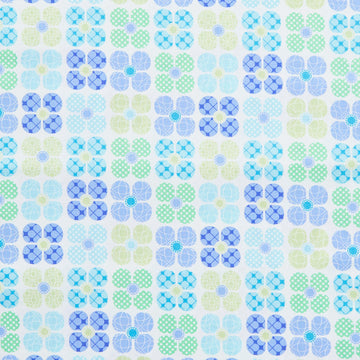 Daisy Up - Flower Up Turquoise/Multi 2 Yard Cut