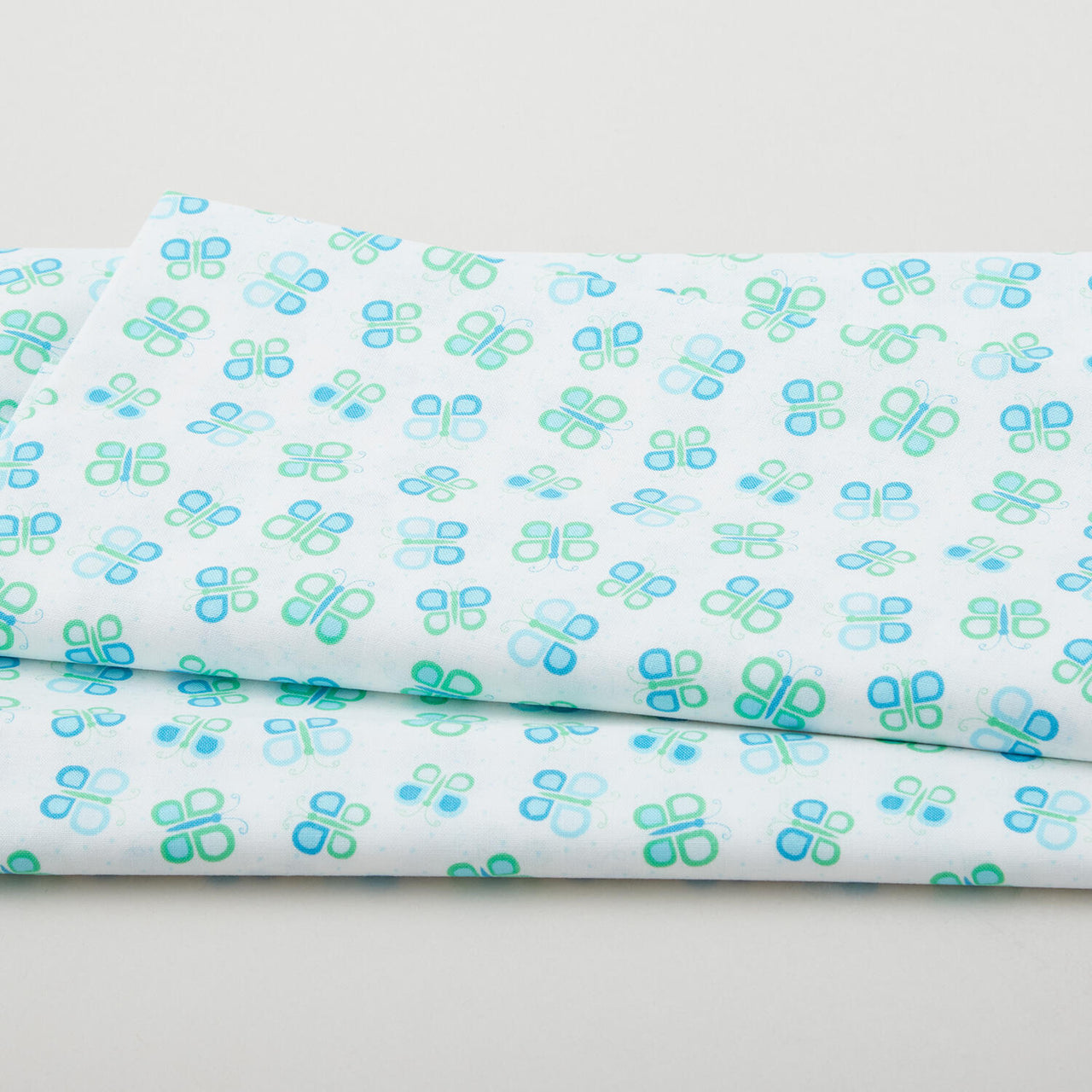 Daisy Up - Butterfly Swirl Turquoise 2 Yard Cut