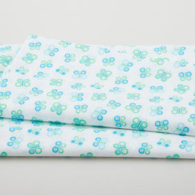 Daisy Up - Butterfly Swirl Turquoise 2 Yard Cut