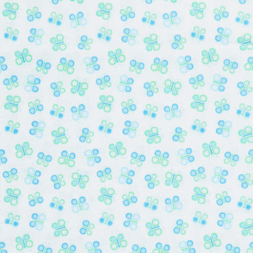 Daisy Up - Butterfly Swirl Turquoise 2 Yard Cut