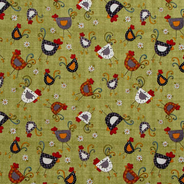 Prairie Chicks - Chicken Dance Green Yardage