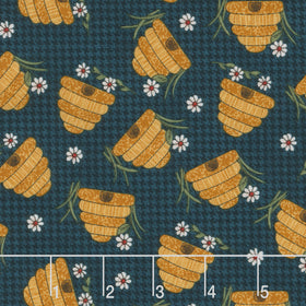 Prairie Chicks - Prairie Hive Dark Blue Yardage