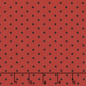 Prairie Chicks - Dot Red Black Yardage