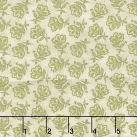 Prairie Chicks - Tossed Jacobean Light Sage Yardage