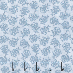 Prairie Chicks - Tossed Jacobean Light Blue Yardage
