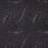 Cat Artistry - Circled Swirl Black Yardage