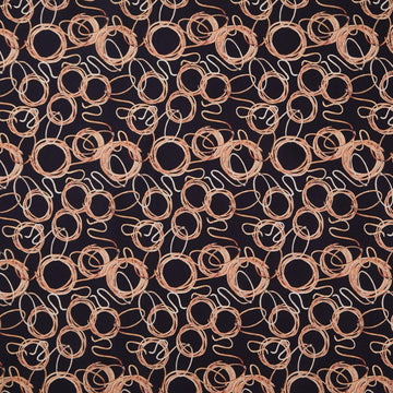 Gone Country - Lasso Allover Black Yardage