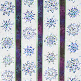 Dragonfly Wonder - On Dragonfly Wings Stripe White Digitally Printed Yardage