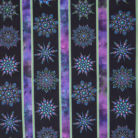 Dragonfly Wonder - On Dragonfly Wings Stripe Black Digitally Printed Yardage