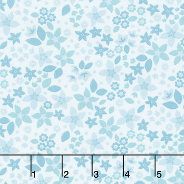 Holly & Hearth - Star Flowers Frost Yardage