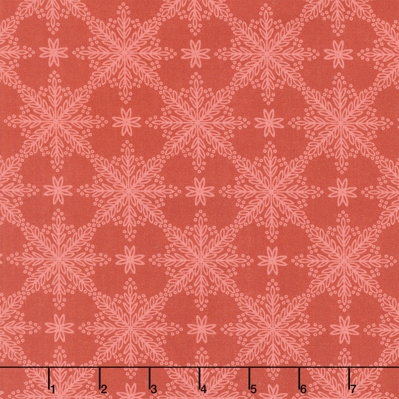 Holly & Hearth - Frosted Windowpanes Mulled Wine Yardage