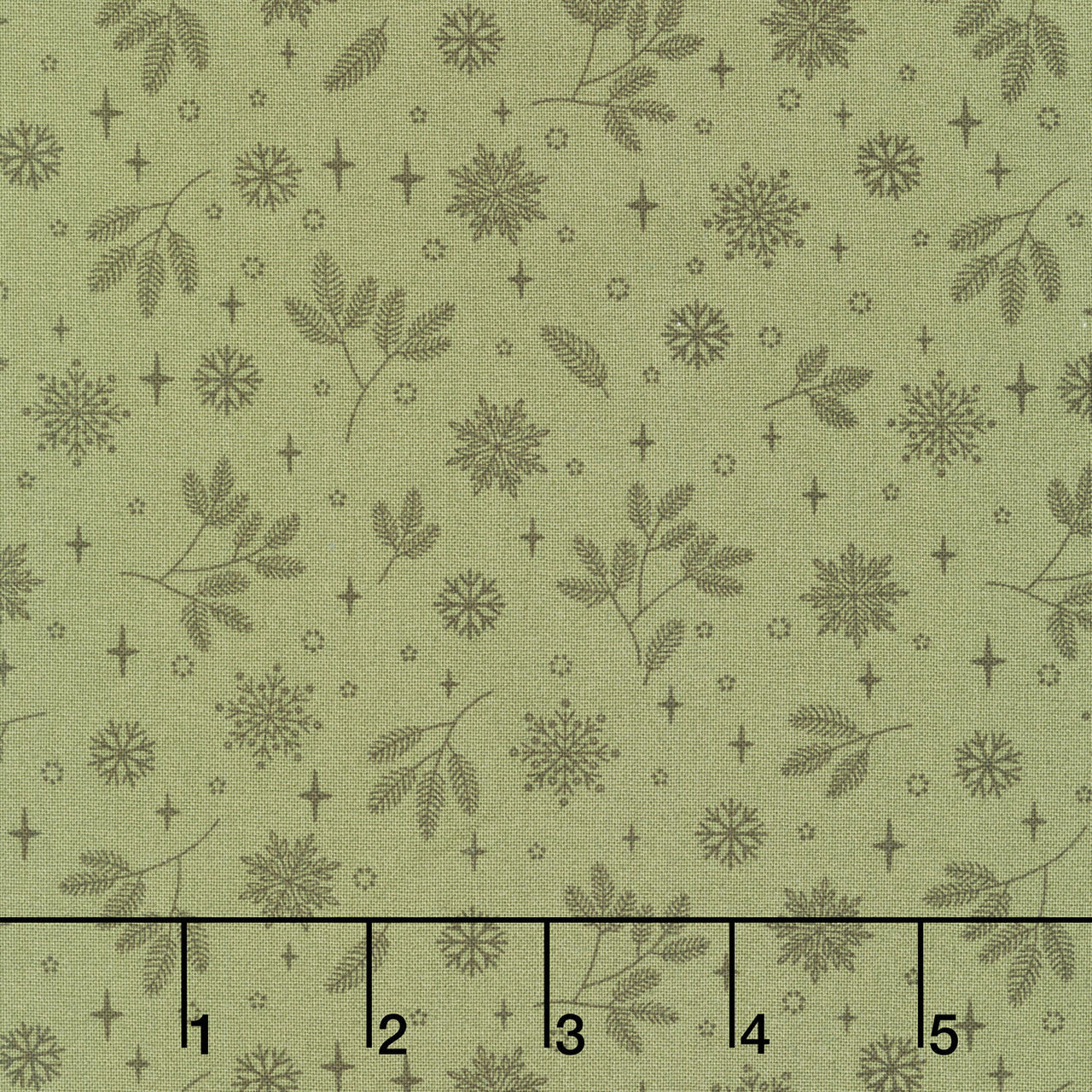 Holly & Hearth - Flurries Evergreen Yardage