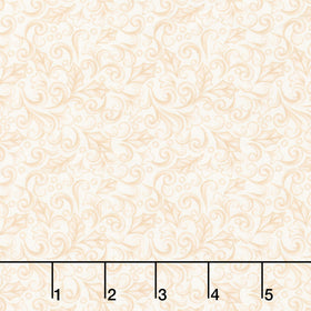 Highland Glen - Winter Scroll Cream Yardage