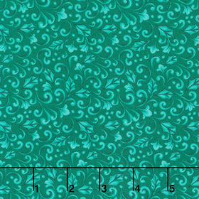 Highland Glen - Winter Scroll Green Yardage