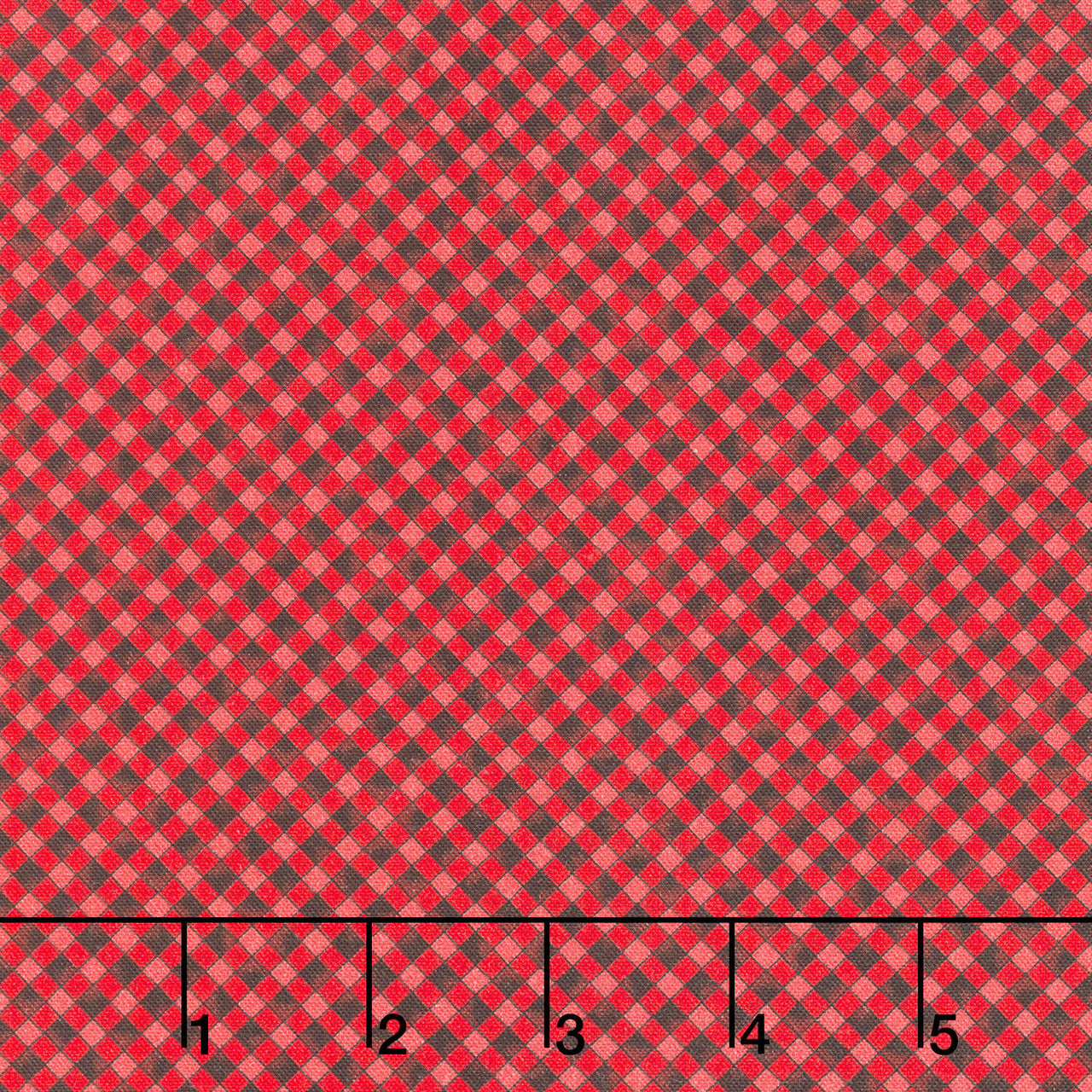 Highland Glen - Gingham Red Black Yardage