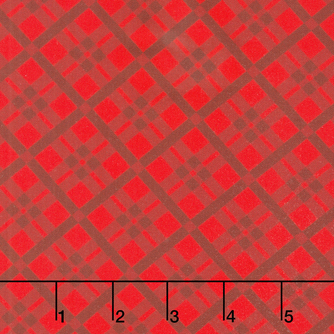 Merry Cats - Tartan Season Red Yardage