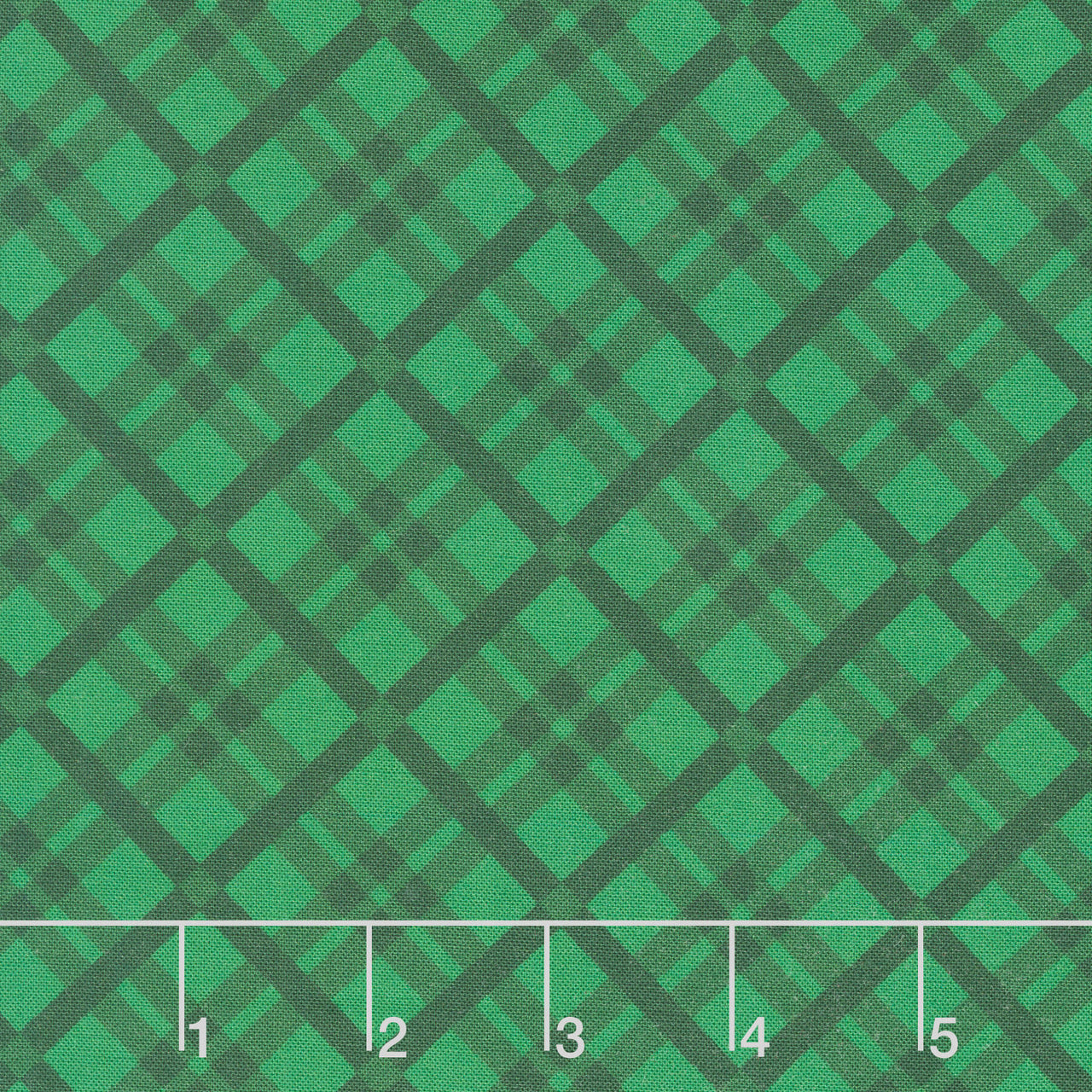 Merry Cats - Tartan Season Green Yardage