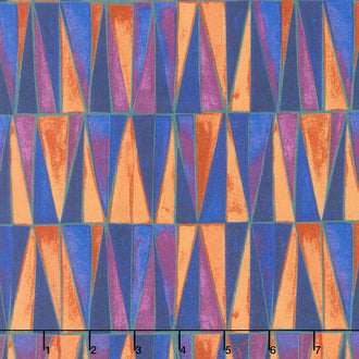 Watercolor Geometry - Prism Purple/Gold Yardage