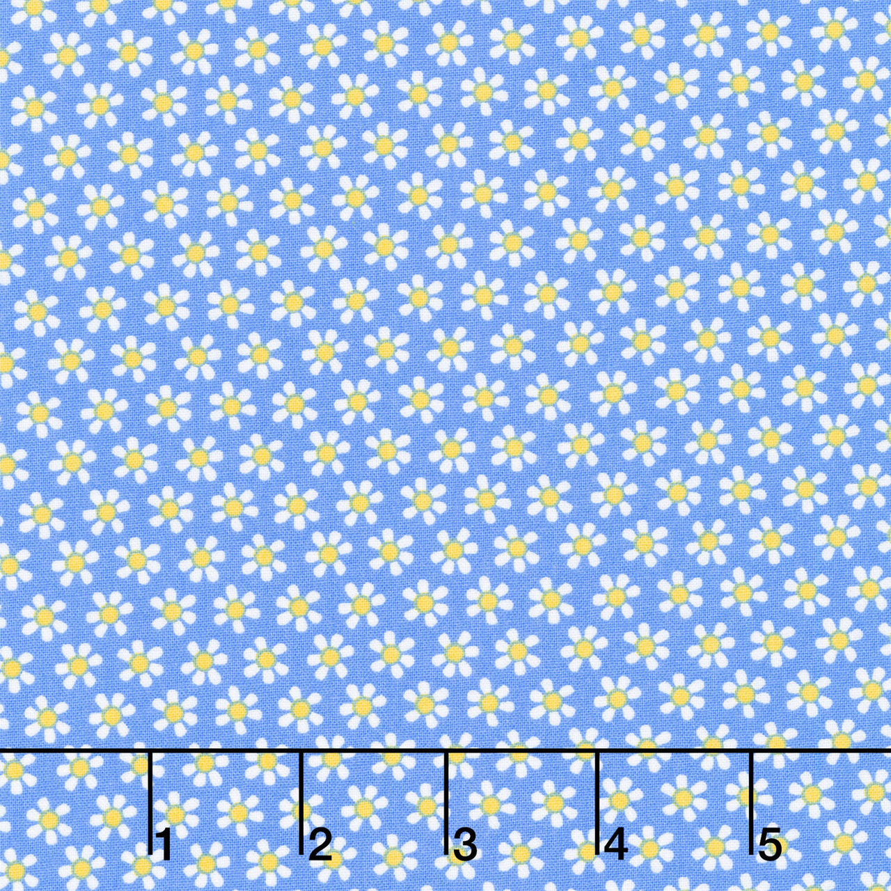 Chalk Garden - Mini Daisy Blue Yardage