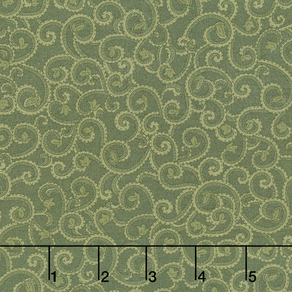 Samsara - Samsara Scroll Green Yardage