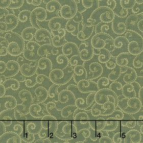 Samsara - Samsara Scroll Green Yardage