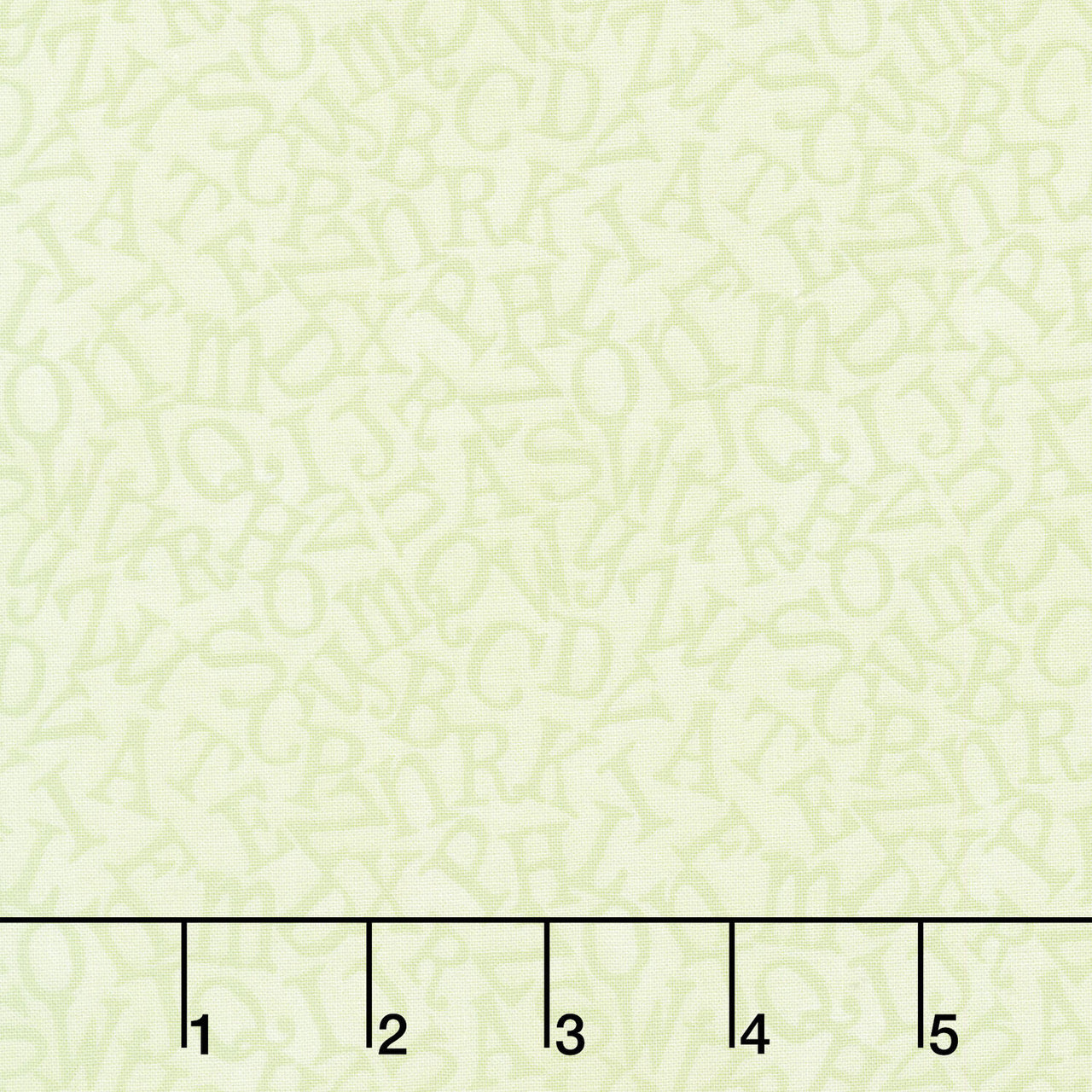 ABC's - Tossed Alphabet Green Yardage