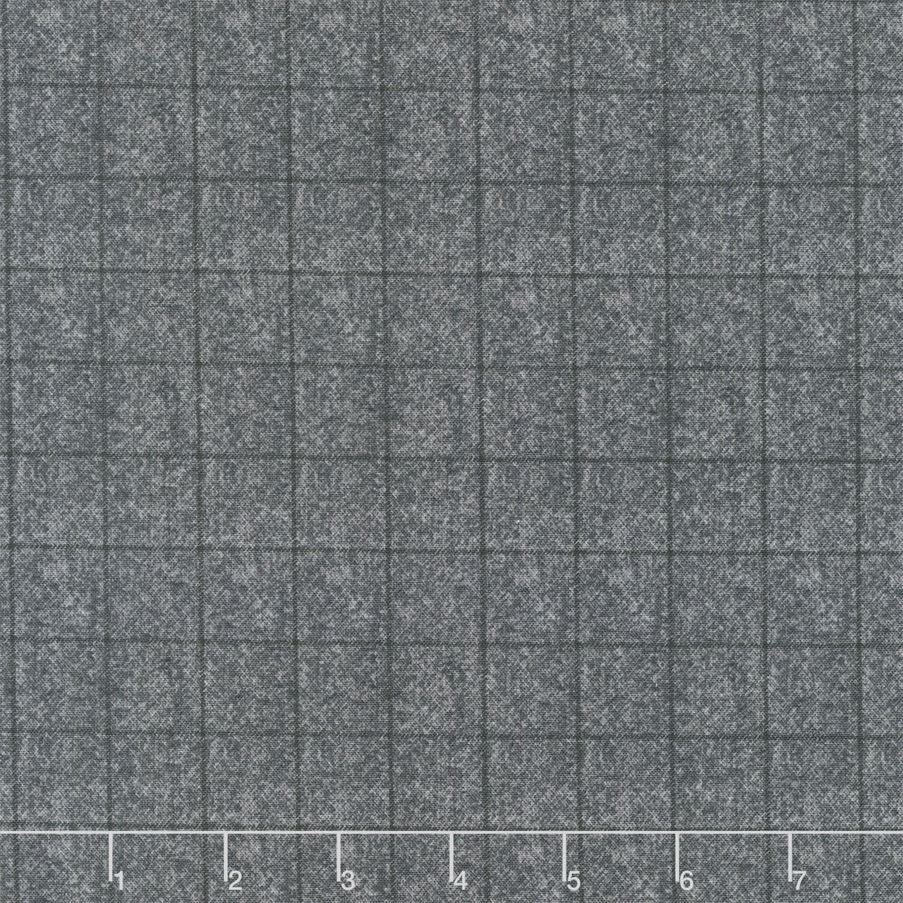 Winter Forest - Tweed Window Pane Charcoal Yardage